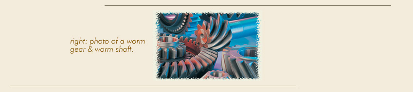 Worm gear and shaft photgraph